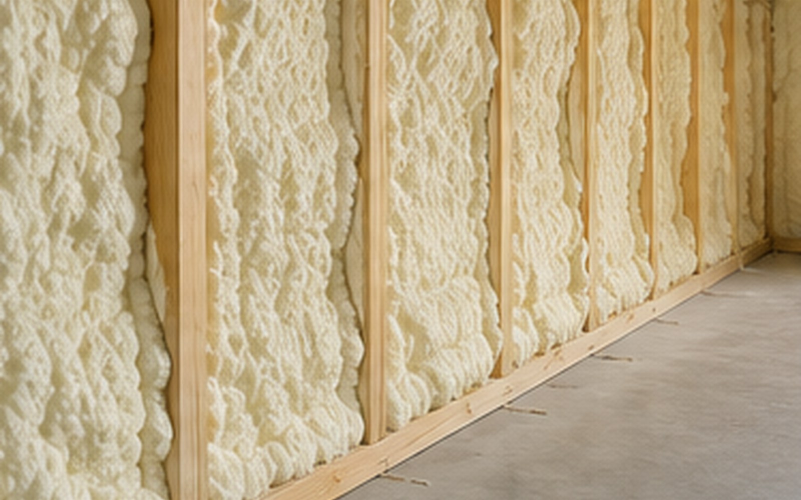 Open cell spray foam texture
